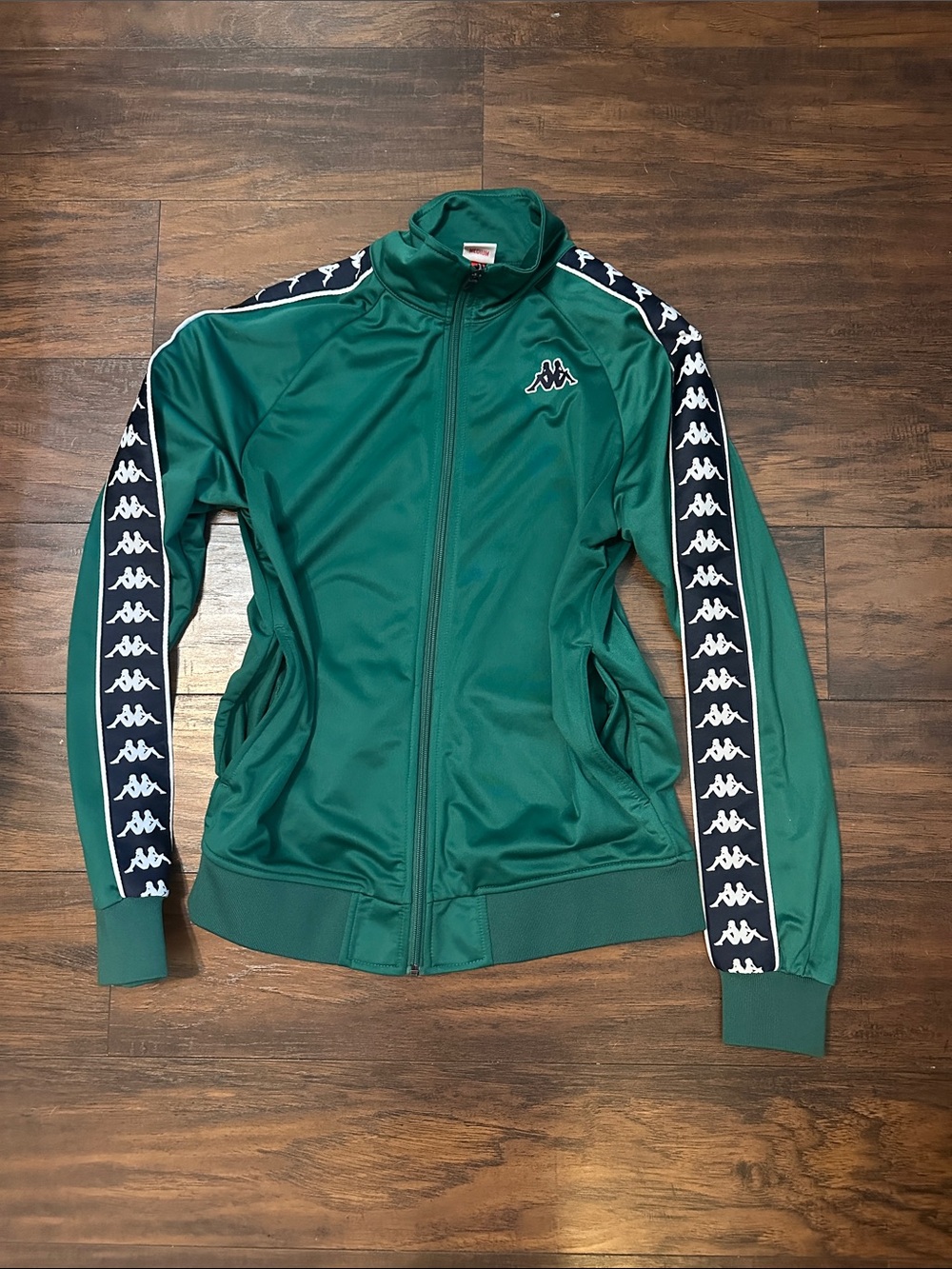 Kappa Green Logo Tape Track Jacket